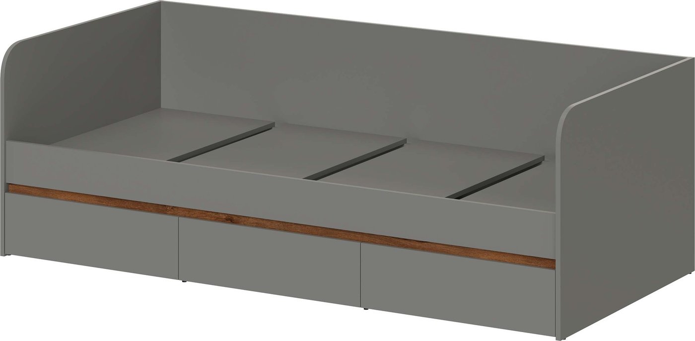 Кровать-тахта MyStar 900 ИВ-126.12 (дымчатыл алмаз/дуб канзас)