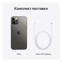 Телефон Apple iPhone 12 Pro Max 128GB Восстановленный by Breezy, грейд B (графитовый)