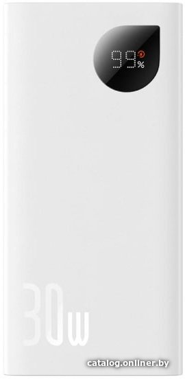 Внешний аккумулятор Baseus Adaman2 Digital Display Fast Charge 10000mAh 30W (белый)