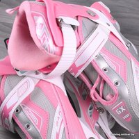 Роликовые коньки Darvish DV-S-10M (р. 35-38, розовый/серебристый)
