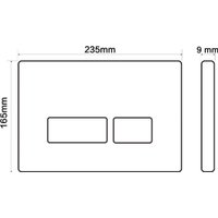 Панель смыва Oliveeka 021-MB (черный матовый)
