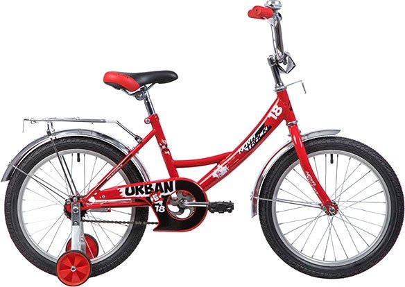 

Детский велосипед Novatrack Urban 18 (красный/черный, 2019)