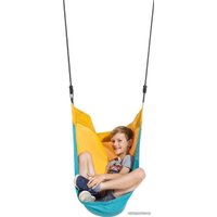 Подвесные качели KBT Denoh (бирюзовый/желтый)