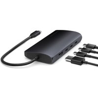 Док-станция Satechi USB-C Multiport Adapter 8K With Ethernet V3 ST-P8KED (черный)