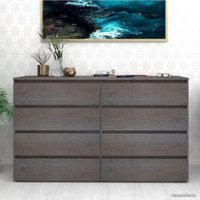 Комод Кортекс-мебель Бари 160 8ш (береза/береза/береза)