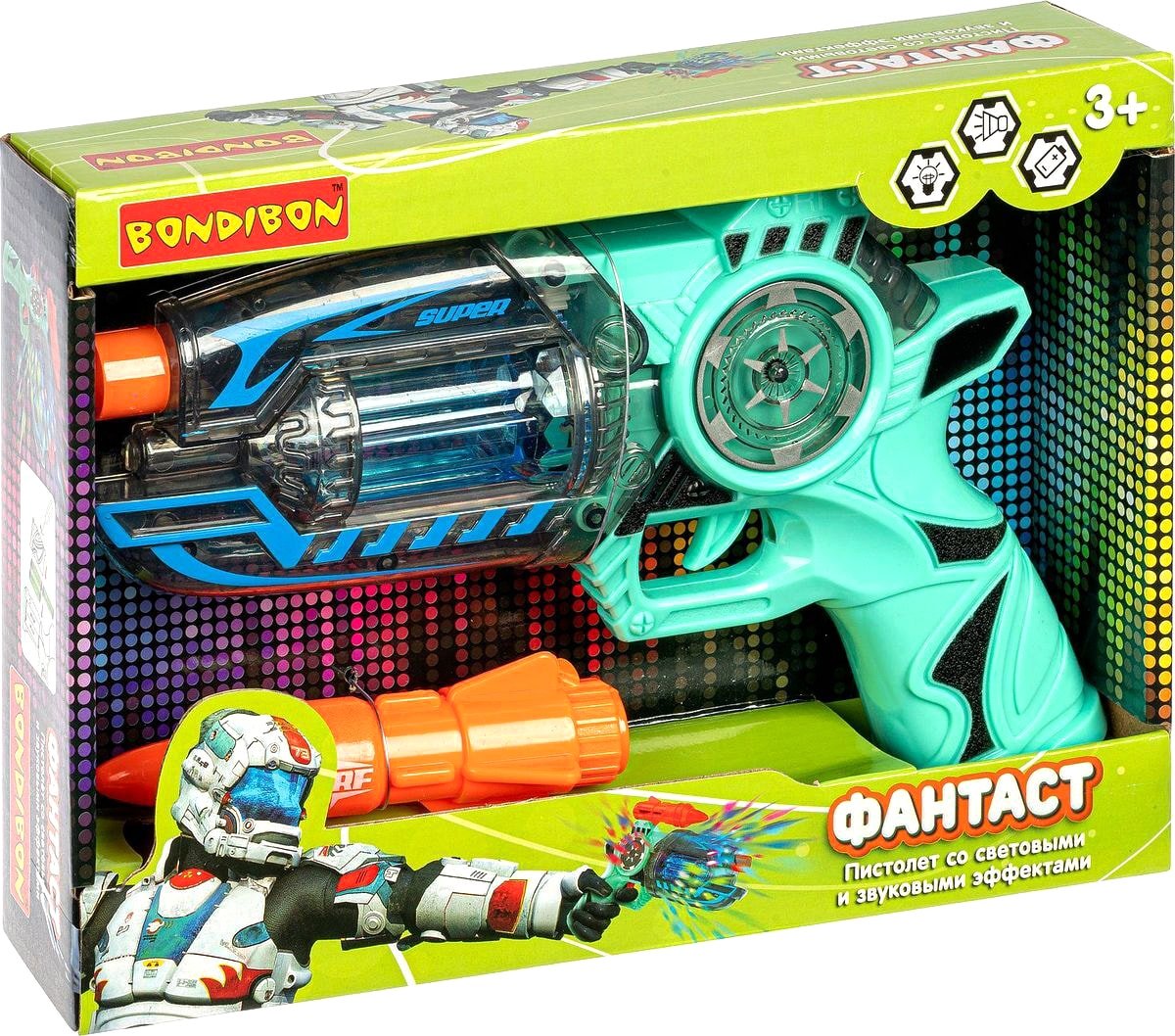 

Бластер игрушечный Bondibon Фантаст ВВ4902