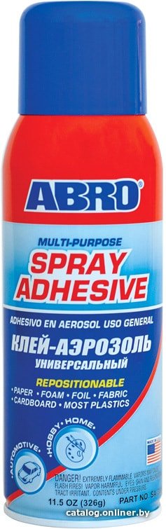 ABRO Клей-аэрозоль универсальный 326 г SA-300