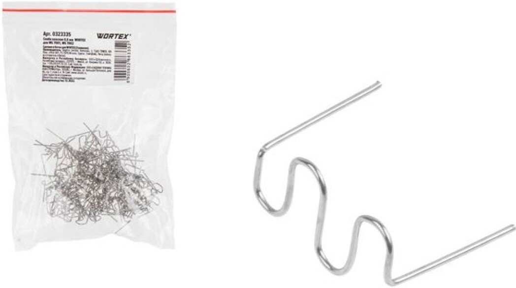 

Скоба Wortex плоская для WG 7001, WG 7002 0323335 (100 шт)