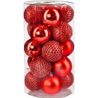 Елочная игрушка Ausini V5055 (красный, 20шт)