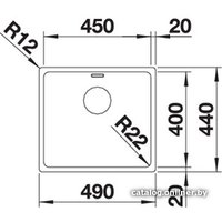 Кухонная мойка Blanco Andano 450-IF (без клапана-автомата)