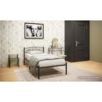 Кровать Князев Мебель Лилия ЛЛЯ.90.190.Ч/1 (черный муар)