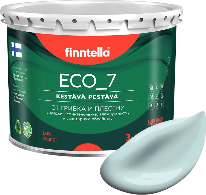 

Краска Finntella Eco 7 Aamu F-09-2-3-FL019 2.7 л (светло-голубой)