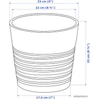 Кашпо Ikea Мускот 503.081.96 (белый)