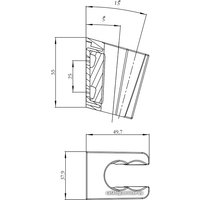 Держатель душевой лейки IDDIS 080CP00i53