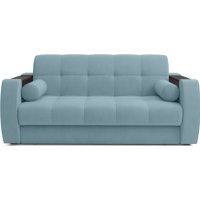 Диван Мебель-АРС Аккордеон Барон №3 ППУ 180x200 (голубой Luna 089)