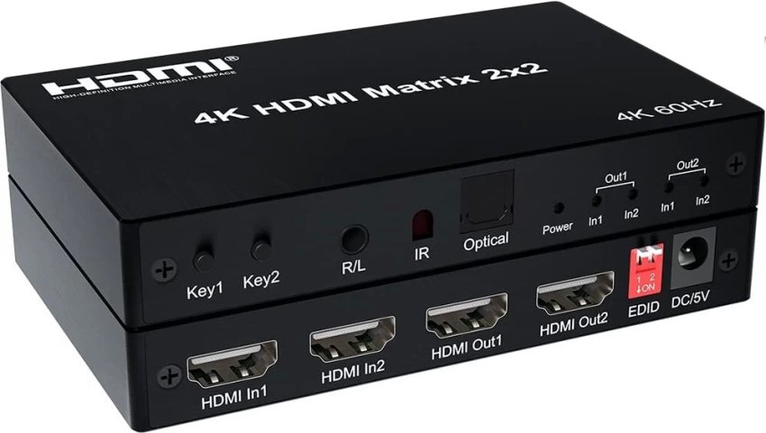 

Переключатель USBTOP 2x2 HDMI Pro 4K 60Hz