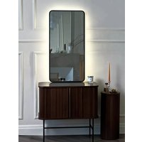 Зеркало с подсветкой  eMZe Smartphone 50x100 LED.UV.SMART.50.100.CHE (черный)