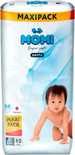 Трусики-подгузники Momi Super Soft Maxi Pack 12-17 кг (82 шт)