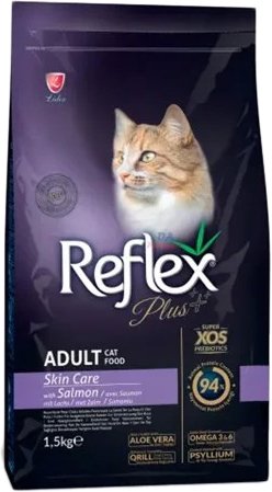 

Сухой корм для кошек Reflex Plus Skin Care Salmon (уход за кожей и шерстью с лососем) 1.5 кг