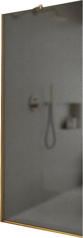 

Душевая стенка MaybahGlass 119x195 MGD-687-3у (графитовое матовое стекло/золотой)