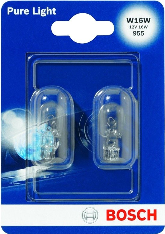 

Лампа накаливания Bosch W16W Pure Light 2шт