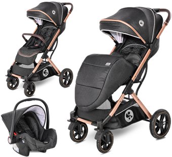 Универсальная коляска Lorelli Storm Set (2 в 1, black)