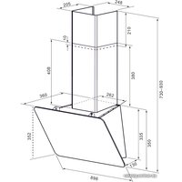 Кухонная вытяжка Krona LIORA 900 S (белый)