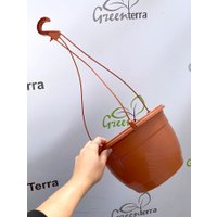 Вазон GreenTerra С подвесом 25/15 см 5 л (5 шт, терракотовый)