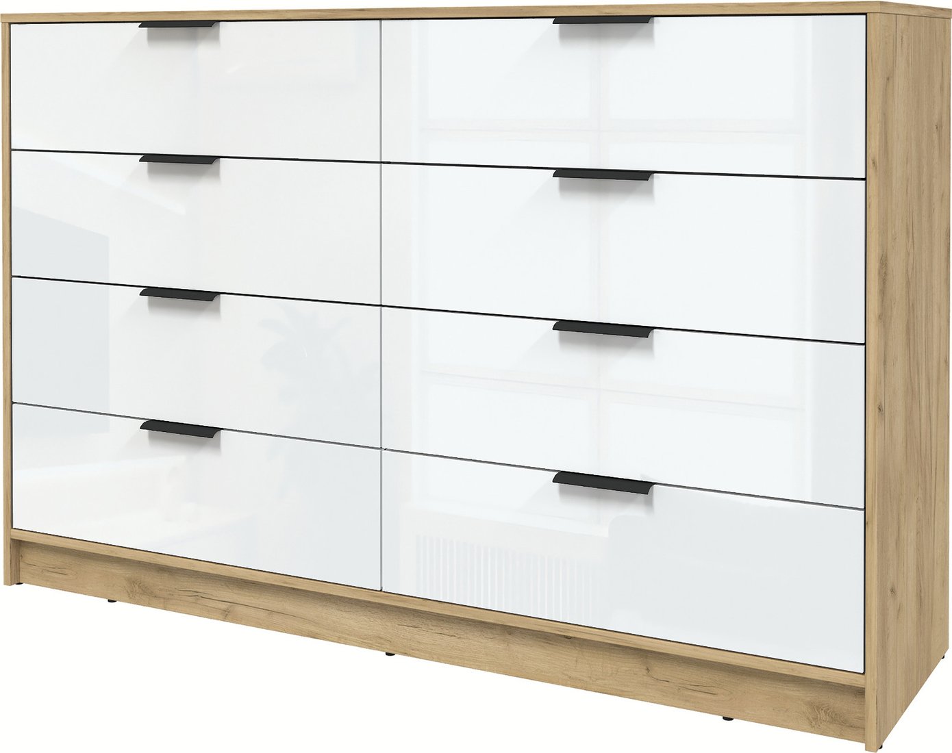 

Комод Интерлиния Концепт КТ-К157 Глосс (дуб золотой/белый глянец)