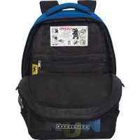 Школьный рюкзак Grizzly RU-530-6 (черный/синий)