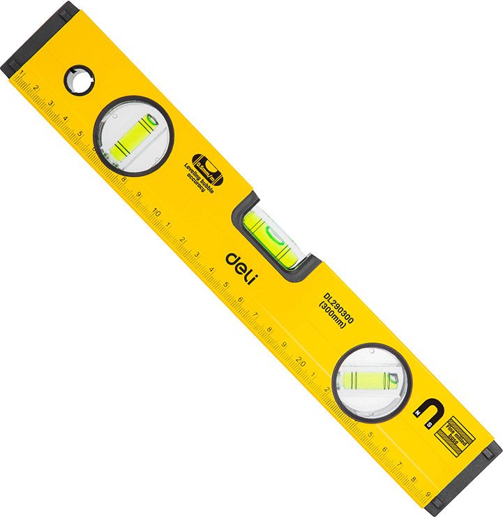 

Уровень строительный Deli YS EDL290300 (300мм, магнит)