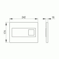 Панель смыва Bettoserb Diamond 40006365