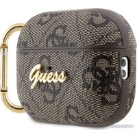 Чехол CG Mobile Guess Leather 4G with Metal Logo для AirPods Pro 2 GUAP24GSMW (коричневый)