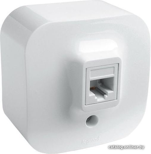 Розетка телефонная Legrand Quteo 7 822 14 (белый)