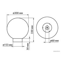 Садовый светильник TDM Electric НТУ 03-100-300 SQ0330-0621