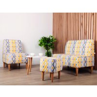 Пуф MONOFIX Одос Принт пуф (абстракция/микровелюр)