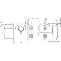 Кухонная мойка TEKA Universo 1 1/2C 1E MTX [10120060]