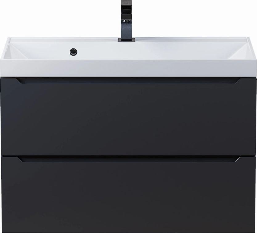 Uperwood Тумба с умывальником Tanos 80 см (матовый черный)