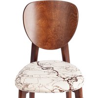 Стул TetChair Diamante мягкое сиденье (коричневый/крекс айвори)