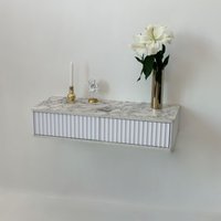 Туалетный столик без зеркала Shtabe Royal 5010 эко (мрамор каррара)