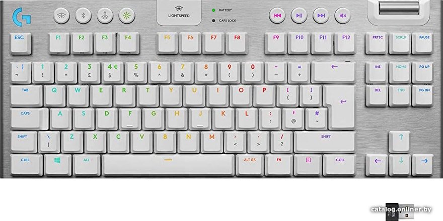 Клавиатура Logitech G915 TKL Lightspeed GL Tactile 920-010117 (серебристый)