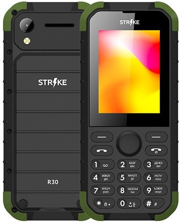 

Кнопочный телефон Strike R30 (зеленый)