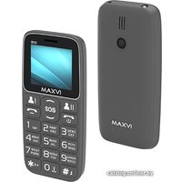 Кнопочный телефон Maxvi B110 (серый)