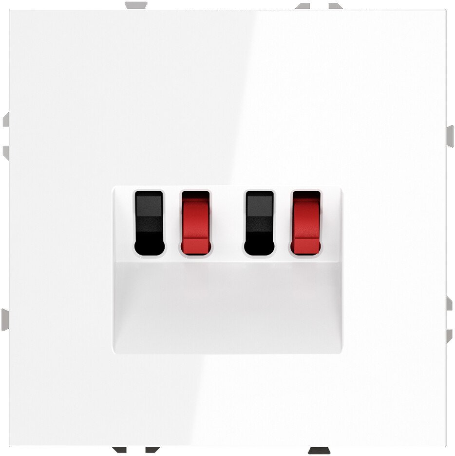 Розетка акустическая Voltum S70 VLS060301 (белый глянцевый)