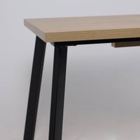 Кухонный стол Listvig Hagen 140 раздвижной, 140-180x85 (дуб вотан/черный)