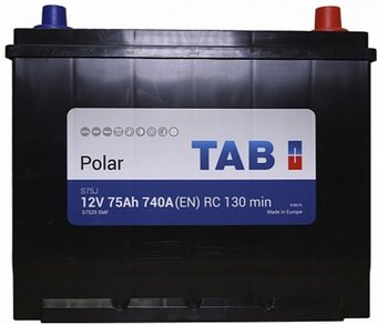 TAB Polar S Asia (75 А·ч) (246875)