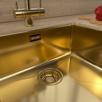 Кухонная мойка ZorG ZRN 4555 Premium PVD Gold