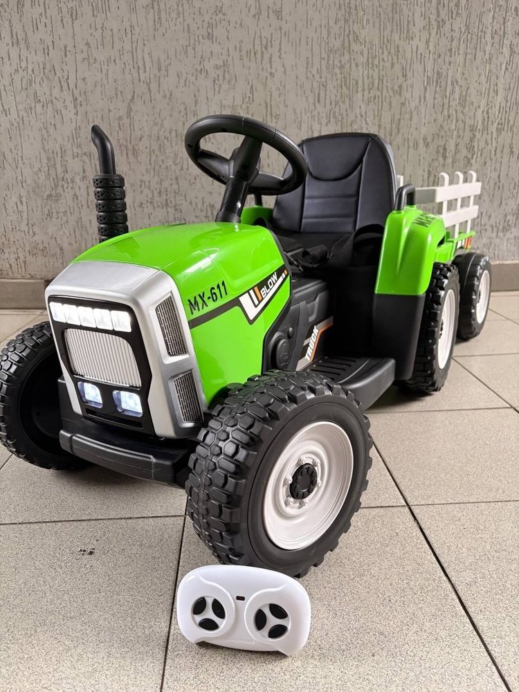 

Электротрактор Baby Driver Трактор с прицепом R111 (зеленый)