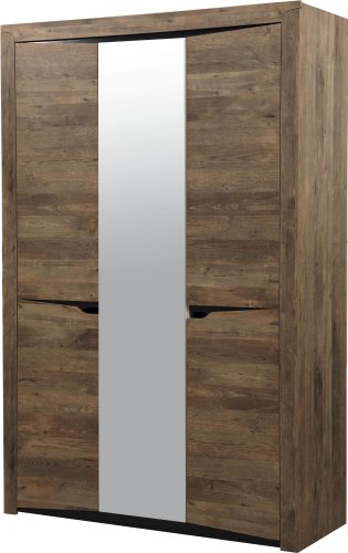 Шкаф распашной Олмеко Лючия 33.02 (кейптаун/венге/белый)