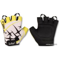 Перчатки Indigo Искра SB-01-8822 (3XS, белый/желтый)